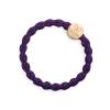 By Eloise London Metallic Gold Circle Gumička na vlasy pre ženy 1 ks Odtieň Purple