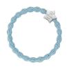 By Eloise London Metallic Silver Star Gumička na vlasy pre ženy 1 ks Odtieň Light Blue