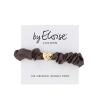 By Eloise London Silk Scrunchie Gold Heart Gumička na vlasy pre ženy 1 ks Odtieň Mocha