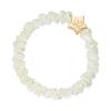 By Eloise London Skinny Silk Scrunchie Gold Star Gumička na vlasy pre ženy 1 ks Odtieň Cream