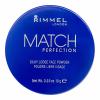 Rimmel London Match Perfection Púder pre ženy 10 g Odtieň 001 Transparent