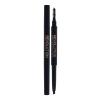 Makeup Revolution London Duo Brow Definer Ceruzka na obočie pre ženy 0,15 g Odtieň Dark Brown