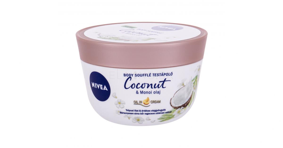 Nivea Body Soufflé Coconut & Monoi Oil Telový krém pre ženy 200 ml