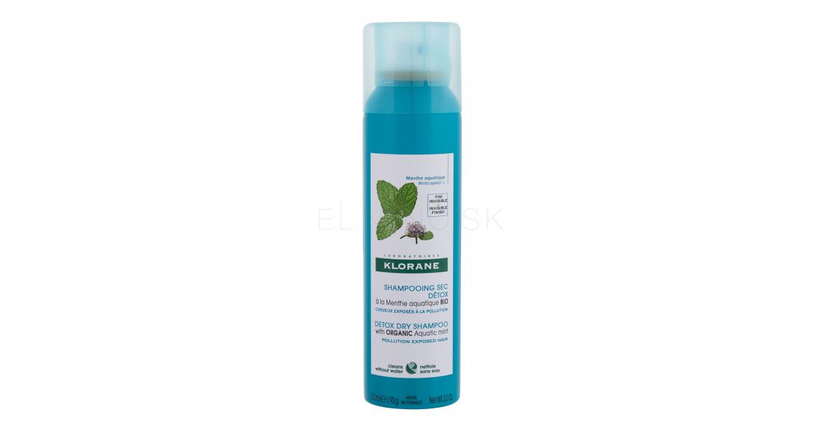Klorane Aquatic Mint Detox Suchý šampón pre ženy 150 ml ELNINO.SK