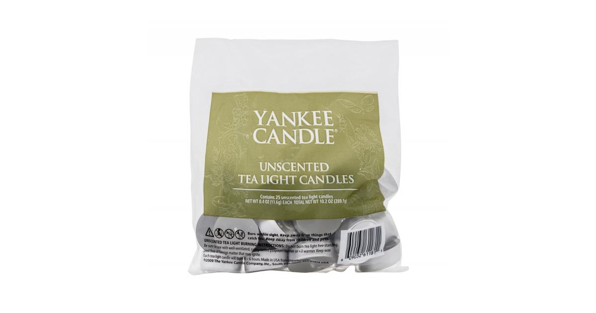 Yankee Candle Tea Light Candles Unscented Vonná sviečka 290 g ELNINO.SK