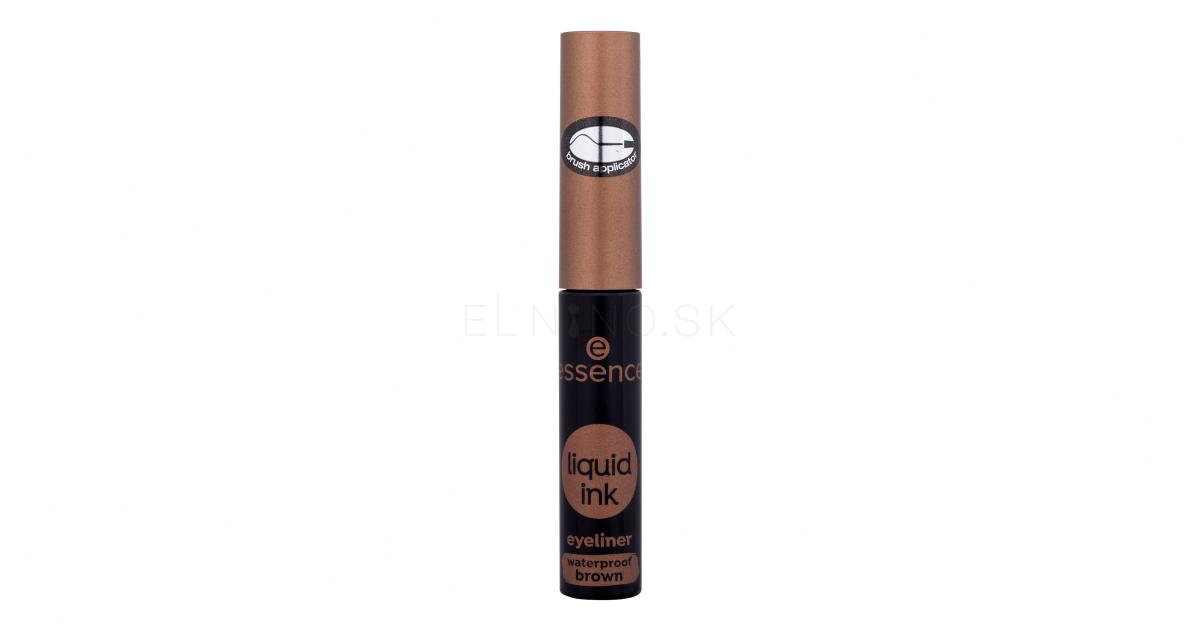 Essence Liquid Ink Eyeliner Waterproof Očná linka pre ženy 3 ml Odtieň Brown ELNINO.SK