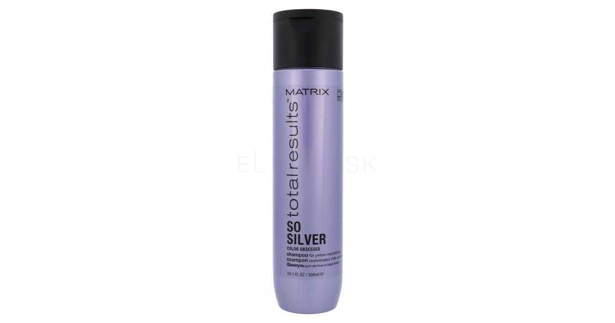 6. MATRIX Total Results So Silver Color Depositing Purple Shampoo for Neutralizing Yellow Tones - wide 6