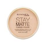 Rimmel London Stay Matte Púder pre ženy 14 g Odtieň 005 Silky Beige