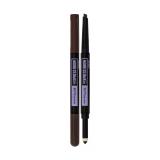 Maybelline Express Brow Satin Duo Ceruzka na obočie pre ženy 0,71 g Odtieň Dark Brown