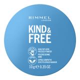 Rimmel London Kind & Free Healthy Look Pressed Powder Púder pre ženy 10 g Odtieň 030 Medium