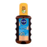 Nivea Sun Protect & Bronze Oil Spray SPF20 Opaľovací prípravok na telo 200 ml