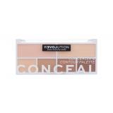 Revolution Relove Conceal Me Concealer & Contour Palette Korektor pre ženy 11,2 g Odtieň Light
