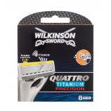 Wilkinson Sword Quattro Titanium Precision Náhradné ostrie pre mužov 8 ks