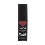 NYX Professional Makeup Suède Matte Lipstick Rúž pre ženy 3,5 g Odtieň 27 Cannes