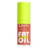 NYX Professional Makeup Fat Oil Lip Drip Olej na pery pre ženy 4,8 ml Odtieň 06 Follow Black