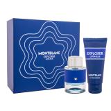 Montblanc Explorer Ultra Blue Darčeková kazeta pre mužov parfumovaná voda 60 ml + sprchovací gél 100 ml
