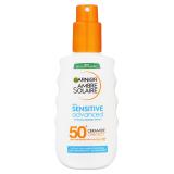 Garnier Ambre Solaire Sensitive Advanced Hypoallergenic Spray SPF50+ Opaľovací prípravok na telo 150 ml