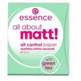 Essence All About Matt! Oil Control Paper Make-up pre ženy 50 ks