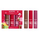 NYX Professional Makeup Fa La La L.A. Land Smooth Whip Matte Lip Cream Trio Darčeková kazeta rúž Smooth Whip Matte Lip Cream 3 x 4 ml