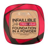 L'Oréal Paris Infaillible 24H Fresh Wear Foundation In A Powder Make-up pre ženy 9 g Odtieň 250 Radiant Sand