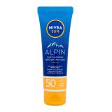 Nivea Sun Alpin Face Sunscreen SPF50 Opaľovací prípravok na tvár 50 ml