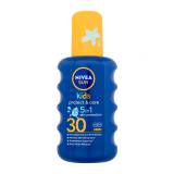 Nivea Sun Kids Protect & Care Sun Spray 5 in 1 SPF30 Opaľovací prípravok na telo pre deti 200 ml