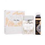 Lattafa Pure Musk Darčeková kazeta parfumovaná voda 100 ml + dezodorant (náhodná vôňa od výrobcu) 50 ml