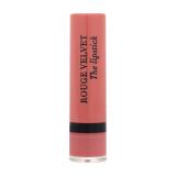 BOURJOIS Paris Rouge Velvet The Lipstick Rúž pre ženy 2,4 g Odtieň 49 Maca’Rose