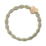 By Eloise London Metallic Gold Heart Gumička na vlasy pre ženy 1 ks Odtieň Candy