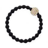 By Eloise London Bling Charms Snow Ball Gumička na vlasy pre ženy 1 ks Odtieň černá