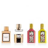 Gucci Mini Set Darčeková kazeta parfumovaná voda Flora Gorgeous Orchid 5 ml + parfumovaná voda Flora Gorgeous Gardenia 5 ml + toaletná voda Guilty Pour Femme 5 ml + parfumovaná voda Bloom 5 ml