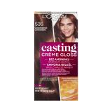 L'Oréal Paris Casting Creme Gloss Farba na vlasy pre ženy 48 ml Odtieň 535 Chocolate
