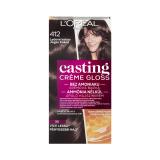 L'Oréal Paris Casting Creme Gloss Farba na vlasy pre ženy 48 ml Odtieň 412 Iced Cocoa