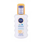 Nivea Sun Kids Protect & Sensitive Sun Spray SPF50+ Opaľovací prípravok na telo pre deti 200 ml