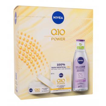 Nivea Q10 Power Anti-Wrinkle + Firming Darčeková kazeta pre ženy denný pleťový krém Q10 Power SPF15 50 ml + micelárna voda MicellAir 200 ml
