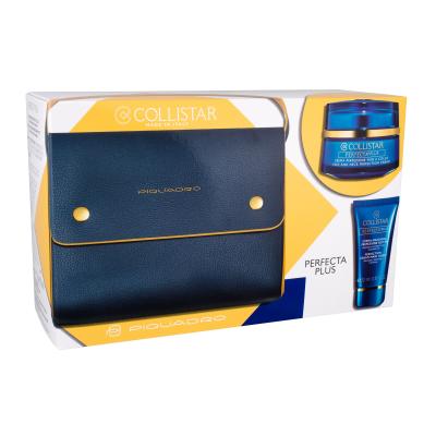 Collistar Perfecta Plus Face And Neck Perfection Darčeková kazeta pleťová starostlivosť pre tvár a krk 50 ml + pleťová maska 20 ml + kabelka