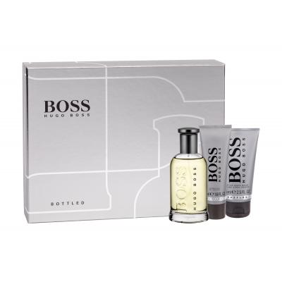 HUGO BOSS Boss Bottled Darčeková kazeta toaletná voda 100 ml + balzam po holení 75 ml + sprchovací gél 50 ml
