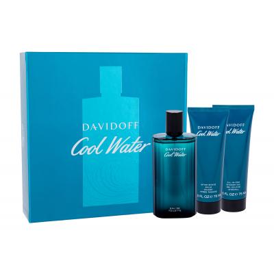 Davidoff Cool Water Darčeková kazeta toaletná voda 125 ml + balzam po holení 75 ml + sprchovací gél 75 ml