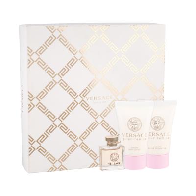 Versace Pour Femme Darčeková kazeta parfumovaná voda 5 ml + 25 ml telové mlieko + 25ml sprchovací gél