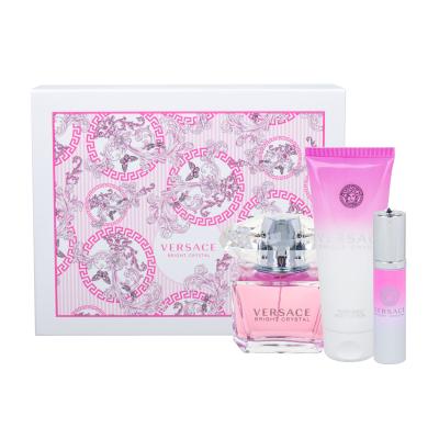 Versace Bright Crystal Darčeková kazeta toaletná voda 90 ml + telové mlieko 100 ml + toaletná voda 10 ml
