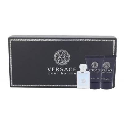 Versace Pour Homme Darčeková kazeta toaletná voda 5 ml + sprchovací gél 25 ml + balzam po holení 25 ml