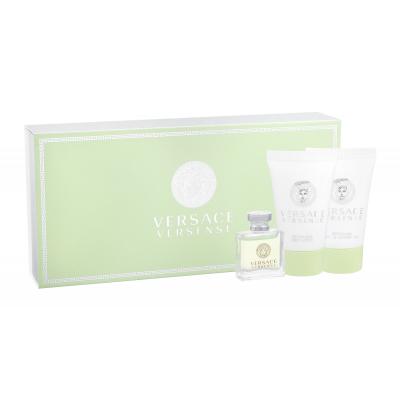 Versace Versense Darčeková kazeta toaletná voda 5 ml + sprchovací gél 25 ml + telové mlieko 25 ml