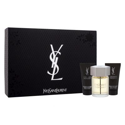 Yves Saint Laurent L'Homme Darčeková kazeta toaletná voda 100 ml + balzam po holení 50 ml + sprchovací gél 50 ml