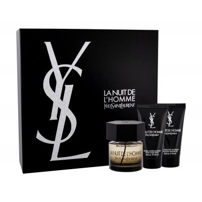 Yves Saint Laurent La Nuit De L'Homme Darčeková kazeta toaletná voda 60 ml + balzam po holení 50 ml + sprchovací gél 50 ml
