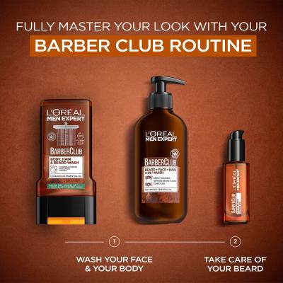 L&#039;Oréal Paris Men Expert Barber Club Long Beard &amp; Skin Oil Olej na fúzy pre mužov 30 ml
