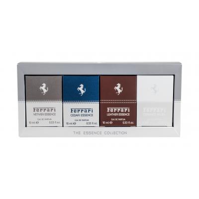 Ferrari Mini Set 1 Darčeková kazeta Edp Vetiver Essence 10 ml + Edp Cedar Essence 10 ml + Edp Leather Essence 10 ml + Edp Essence Musk 10 ml