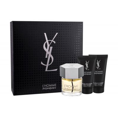 Yves Saint Laurent L'Homme Darčeková kazeta toaletná voda 60 ml + balzam po holení 50 ml + sprchovací gél 50 ml