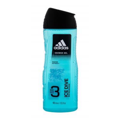 Adidas Ice Dive 3in1 Sprchovací gél pre mužov 400 ml
