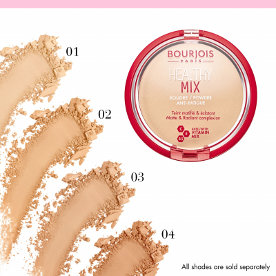 BOURJOIS Paris Healthy Mix Anti-Fatigue Púder pre ženy 11 g Odtieň 01 Vanilla