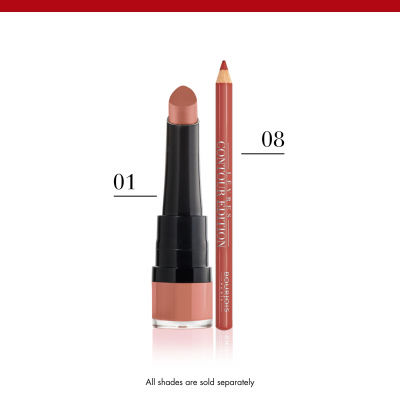 BOURJOIS Paris Rouge Velvet The Lipstick Rúž pre ženy 2,4 g Odtieň 01 Hey Nude!